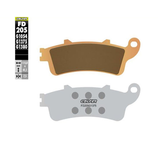 Galfer FD205G1375 sintered brake pads motorcycle braking upgrade Baycity Power Parts


