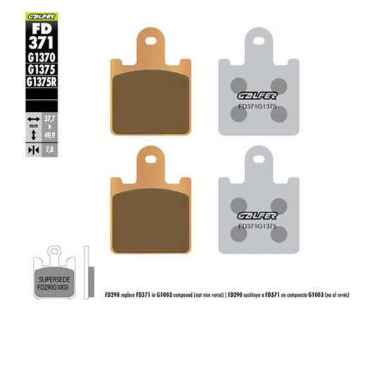 Galfer FD371G1375 sintered brake pads motorcycle braking upgrade Baycity Power Parts


