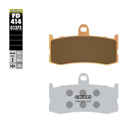 Galfer FD414G1375 sintered brake pads motorcycle braking upgrade Baycity Power Parts