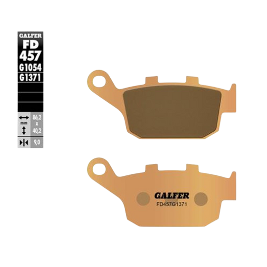 front view of Galfer FD457G1371 Sintered Brake Pads