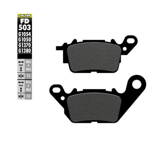 Galfer FD503G1050 semi metal compound brake pads motorcycle braking upgrade Baycity Power Parts