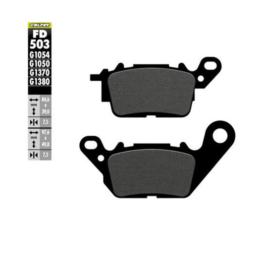 Galfer FD503G1050 semi metal compound brake pads motorcycle braking upgrade Baycity Power Parts