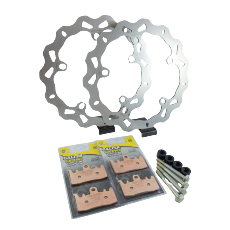 front view of Galfer KG702WFS High Performance Brake Kit For BMW 1200/1250GS