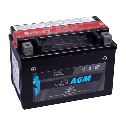 Baycity Power Parts IntAct AGM 50812 motorcycle battery for bikes, dependable cold-start power