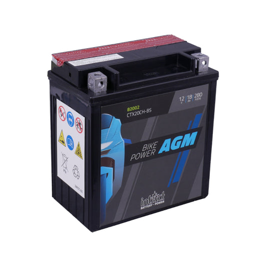 Baycity Power Parts IntAct AGM 82002 motorcycle battery for bikes, dependable cold-start power