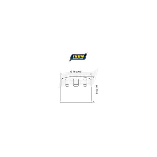 Ison 153 Oil Filter high performance motorcycle engine oil filter Baycity Power Parts