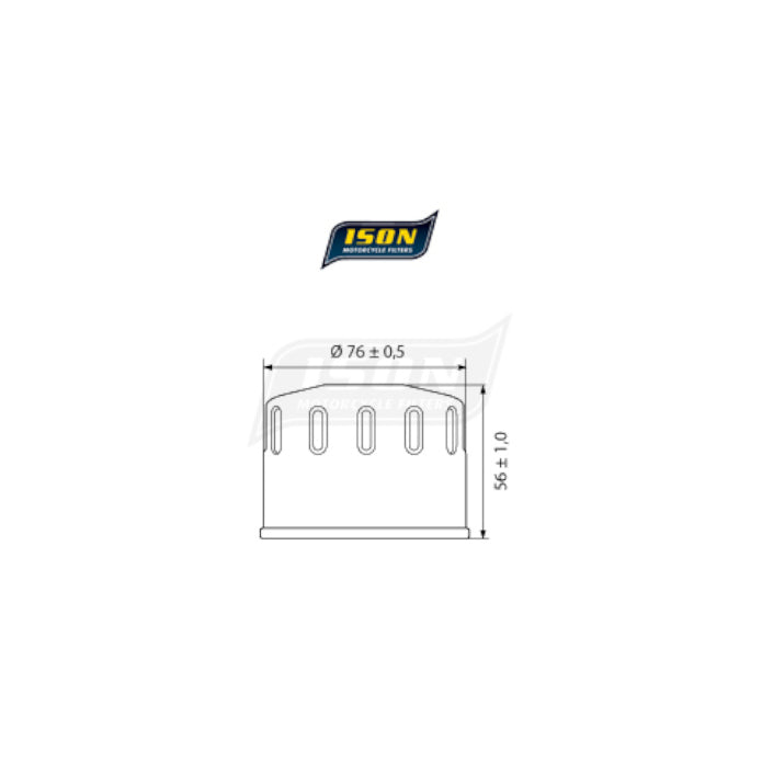 Ison 164 motorcycle oil filter for routine service, reliable fit and performance