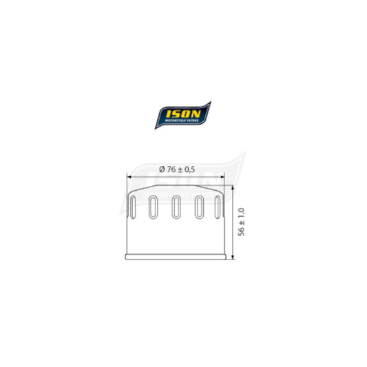 Ison 164 motorcycle oil filter for routine service, reliable fit and performance