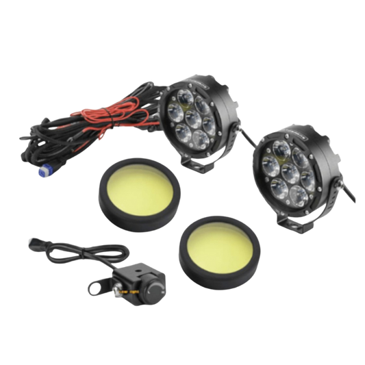 front view of Motorfans L7 V3 LED Auxiliary Light