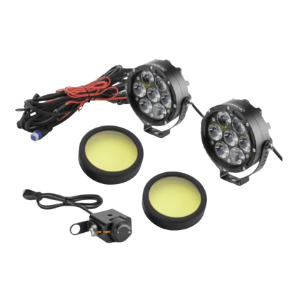 front view of Motorfans L7 V3 LED Auxiliary Light