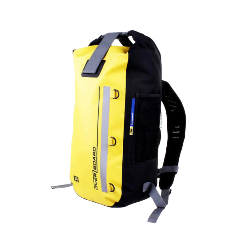 Front view of Overboard Classic Waterproof Backpack 20ltr - Yellow