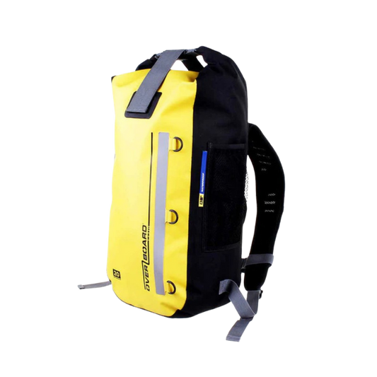 Front view of Overboard Classic Waterproof Backpack 20ltr - Yellow