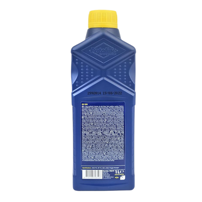 black label of Putoline 10W-50 Ester Tech Oil Bottle