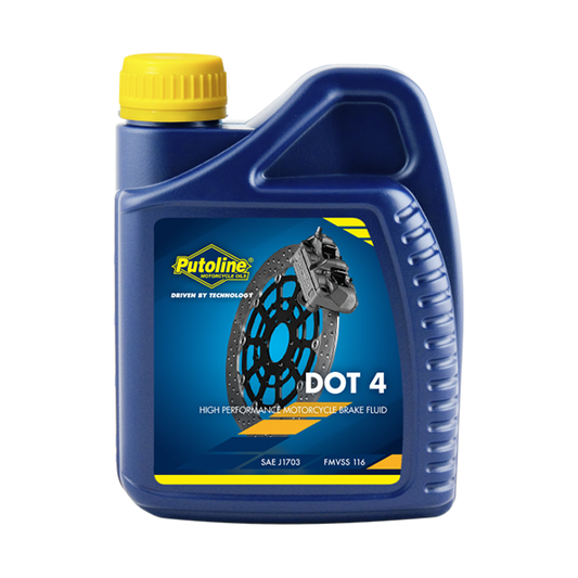 Putoline DOT 4 Brake Fluid 500ml for motorcycle hydraulic brakes