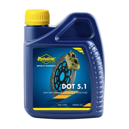 front view of Putoline DOT 5.1 Brake Fluid - 500ml