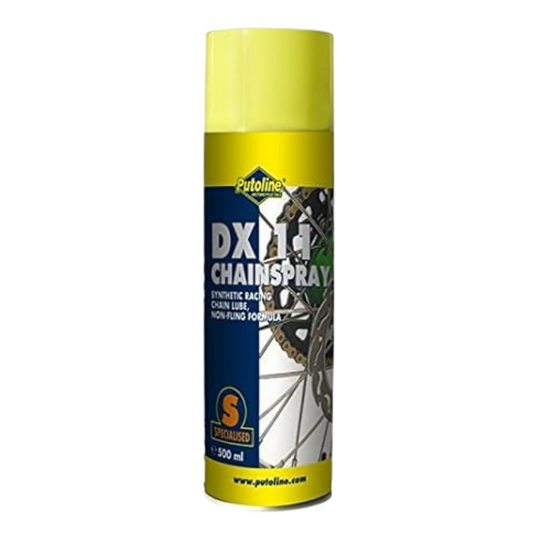 Front view of Putoline DX11 Chain Spray 500ml can 