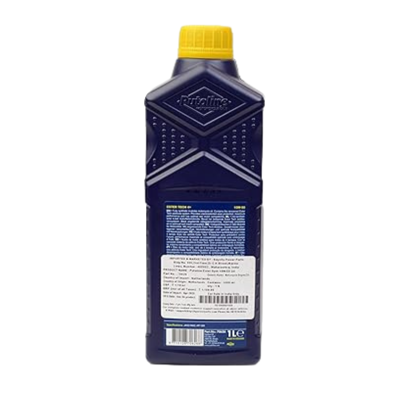 Putoline Ester Tech 4+ 10W-40 Bottle back label