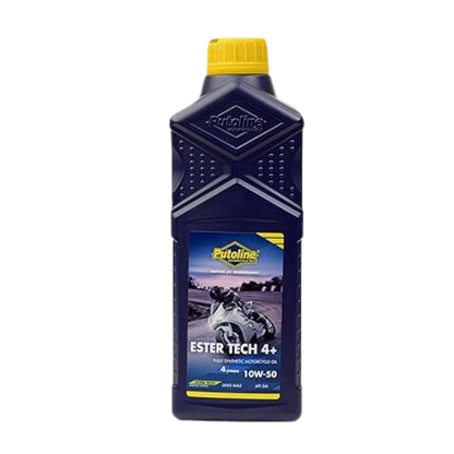 Front view of Putoline Ester Tech 4+ 10W-40 Engine Oil 1L bottle with product label