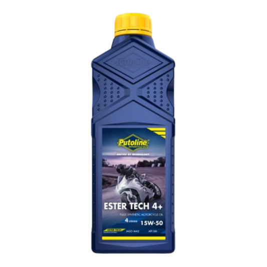 front view of Putoline Ester Tech 4+ 15W-50 Engine Oil - 1ltr