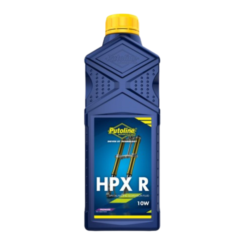 Putoline HPX R 10W Fork Oil 1 litre for controlled motorcycle suspension damping