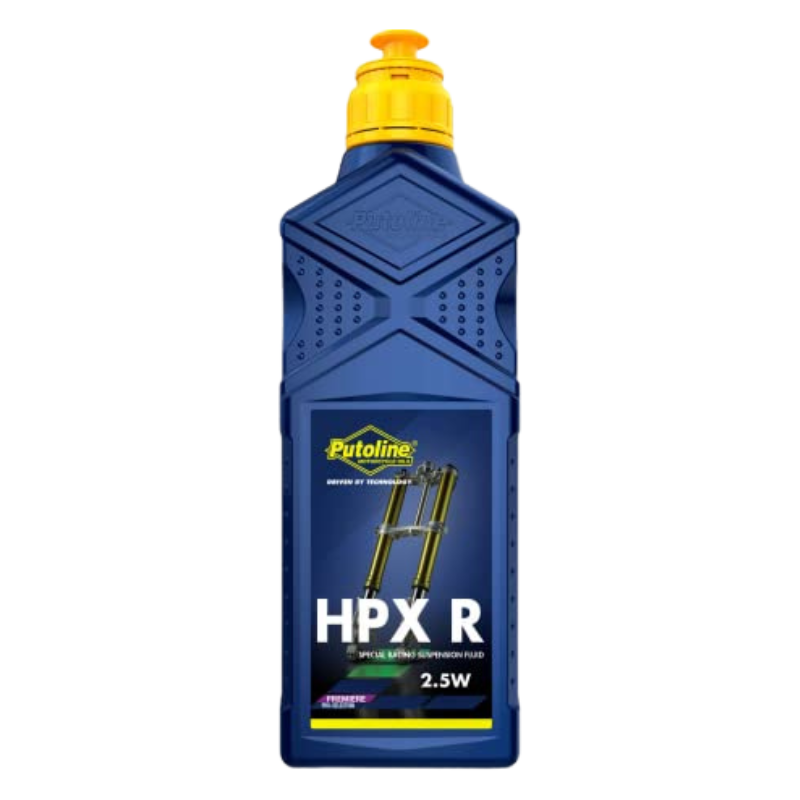 front view of Putoline HPX R 2.5W Fork Oil - 1ltr