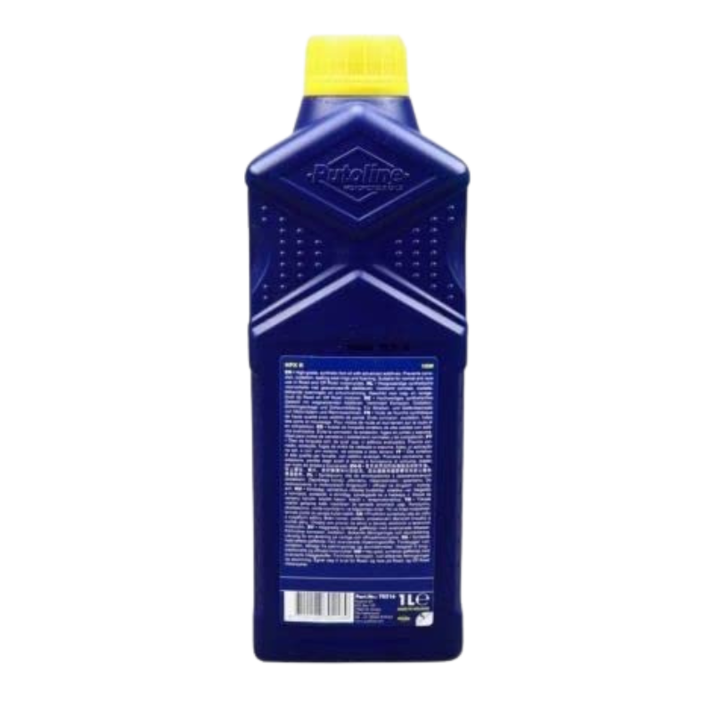 back view of Putoline HPX R 2.5W Fork Oil - 1ltr