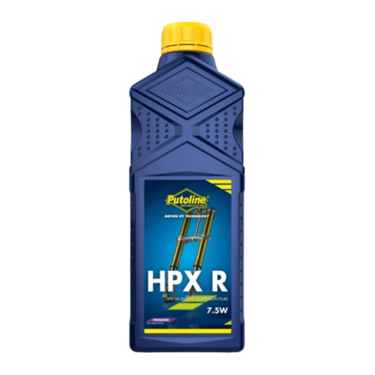 front view of Putoline HPX R 7.5W Fork Oil - 1ltr