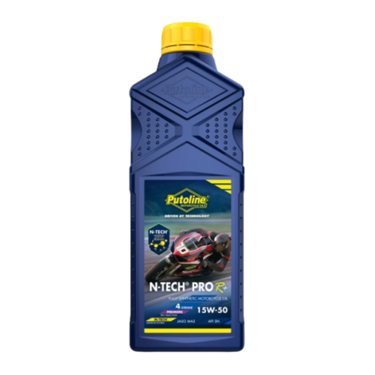 front view of Putoline N-Tech Pro R+ 15W-50 Engine Oil - 1ltr