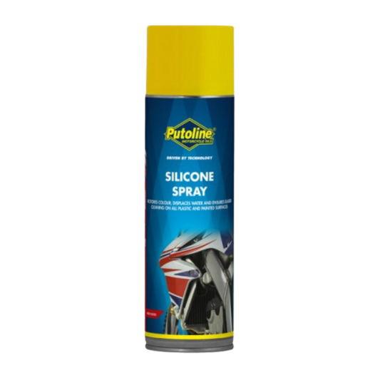 Putoline Silicone Spray 500ml for motorcycle plastic and painted surfaces