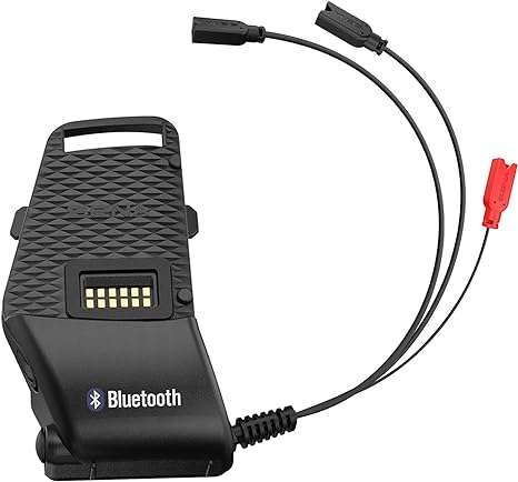 Sena 10S helmet clamp kit with speakers, wired microphone and boom microphone setup