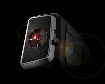 Sena 50C mounted on motorcycle helmet capturing video with communication system