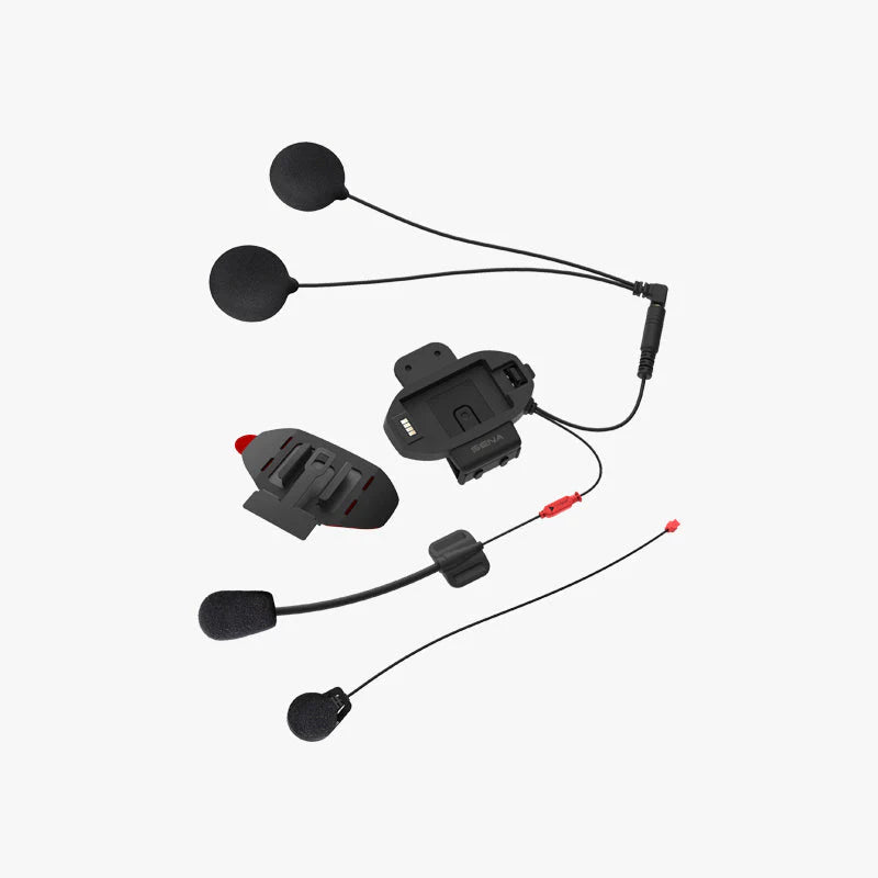 Sena SF1 SF2 SF4 helmet clamp kit with mounting unit and audio accessories for motorcycle helmets