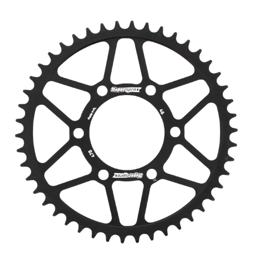 Front view of Supersprox Steel Rear Sprocket RFE-478:46-BLK