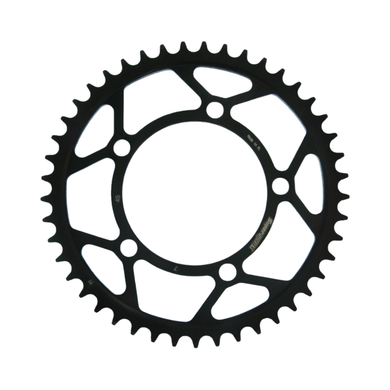 Front view of Supersprox Steel Rear Sprocket RFE-7:45-BLK