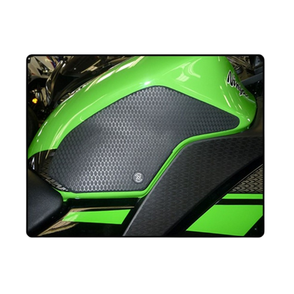 Full view of TechSpec Snake Skin Tank Grips Kawasaki Ninja 300 (2013-CURRENT)