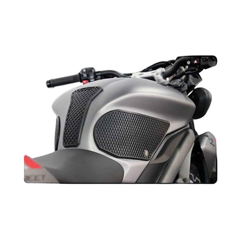 Full view of TechSpec Snake Skin Tank Grips Triumph Street Triple S/R/RS - Daytona 675 (2013-2023)