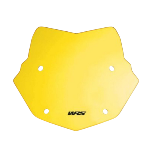 Front view of WRS Windscreen Enduro Yellow BMW R1250 GS/Adventure 2018-2023