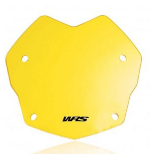 Front view of WRS Windscreen Rallye Yellow BMW R1250 GS/Adventure 2018-2023