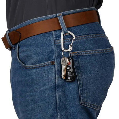 Carabiner with Slidelock (pcs) - Stainless Steel - Size#3 / Black / Stainless Steel