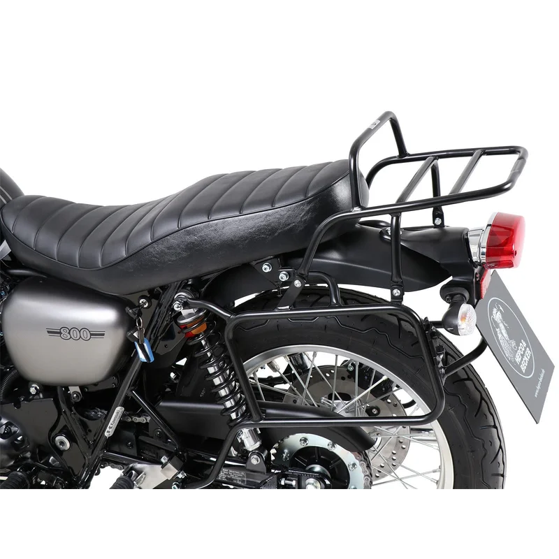 Kawasaki W800 Street/Cafe Carrier - Side & Topcase Carrier - Black