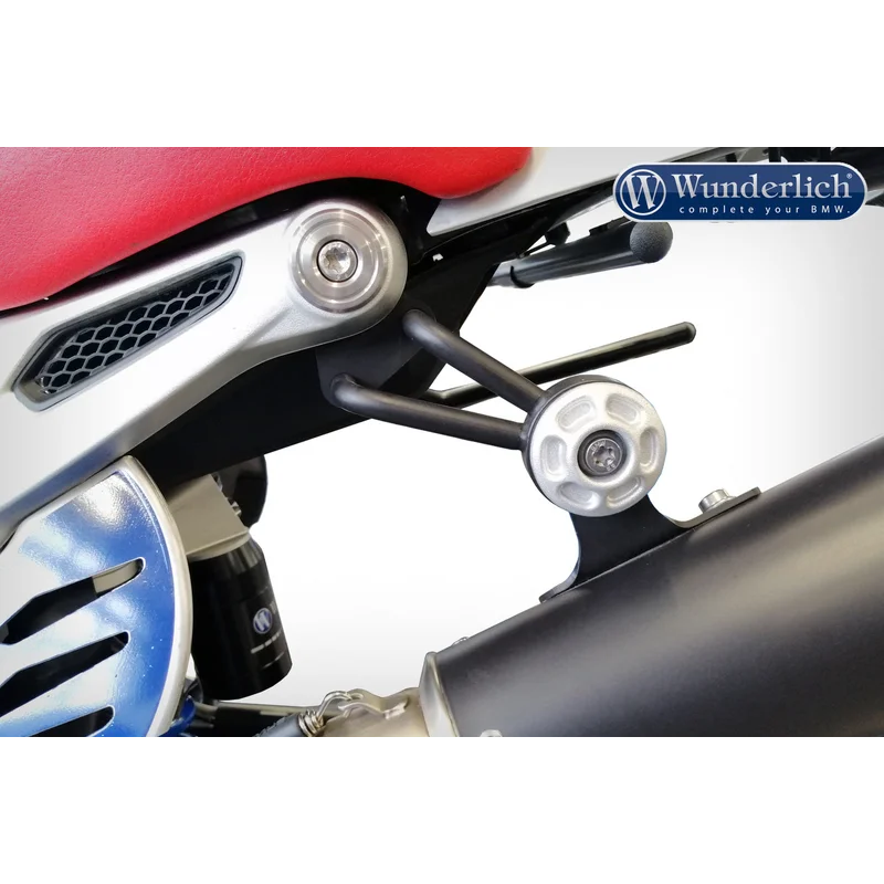 BMW R Nine T exhaust pipe holder - Black