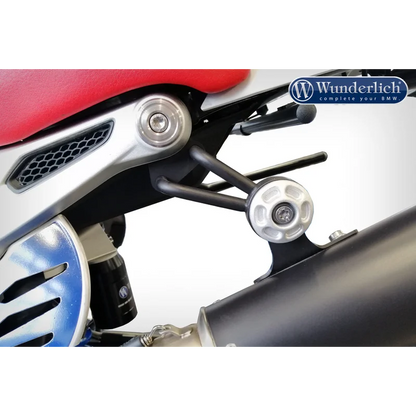 BMW R Nine T exhaust pipe holder - Black