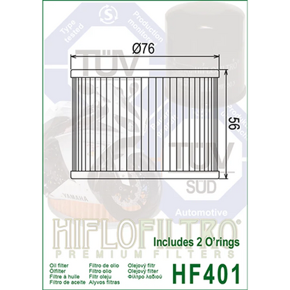 Oil Filter 401 - Hiflo