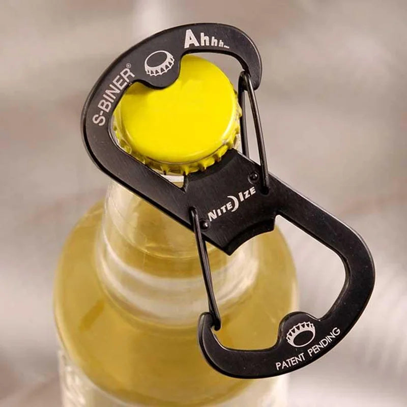 S-Biner with Bottle Opener (SS) - Stainless Steel / Stainless Steel