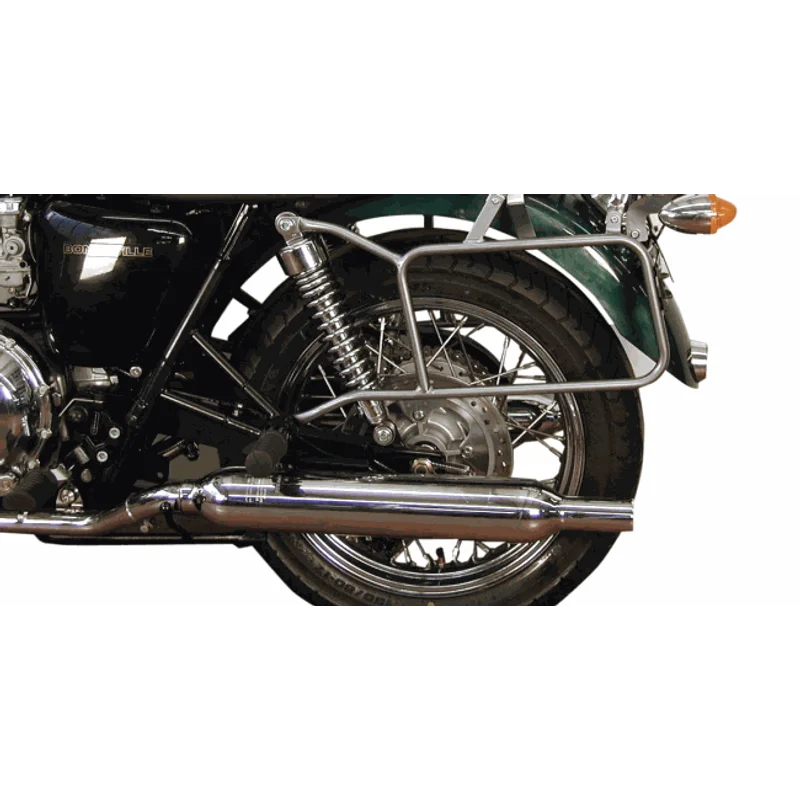 Triumph Bonneville / T100 Carrier - Sidecases 'Permanently Fixed' (Chrome)