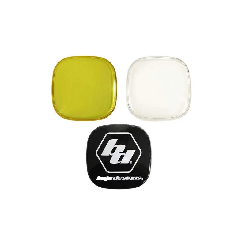 Light Covers - SQUADRON - Black / Square / 2N  (1 PAIR)
