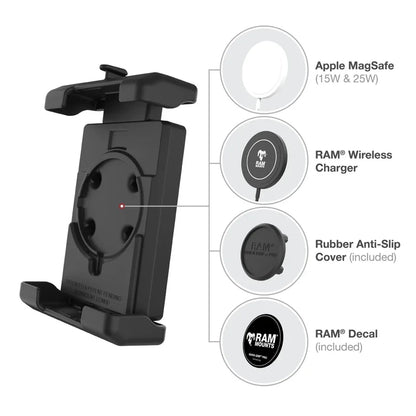 RAM® Quick-Grip™ Pro XL Phone Holder - B Size / With Ball & Vibe Damper