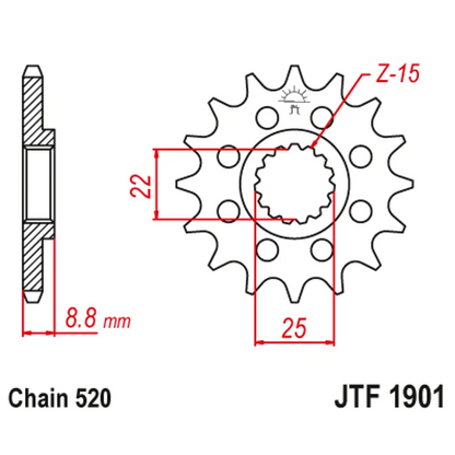 Sprockets Front (1901 - 14T) - JT