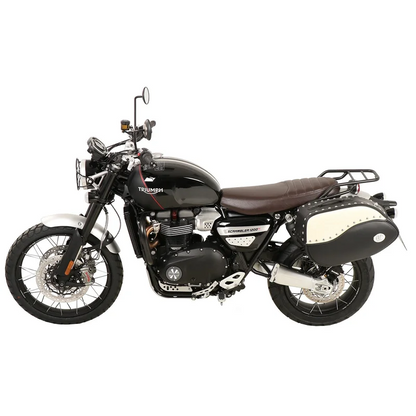 Triumph Scrambler 1200 XE  / XC Carrier - Sidecases 'C-Bow' (Left Side, Black) - 1200 XE