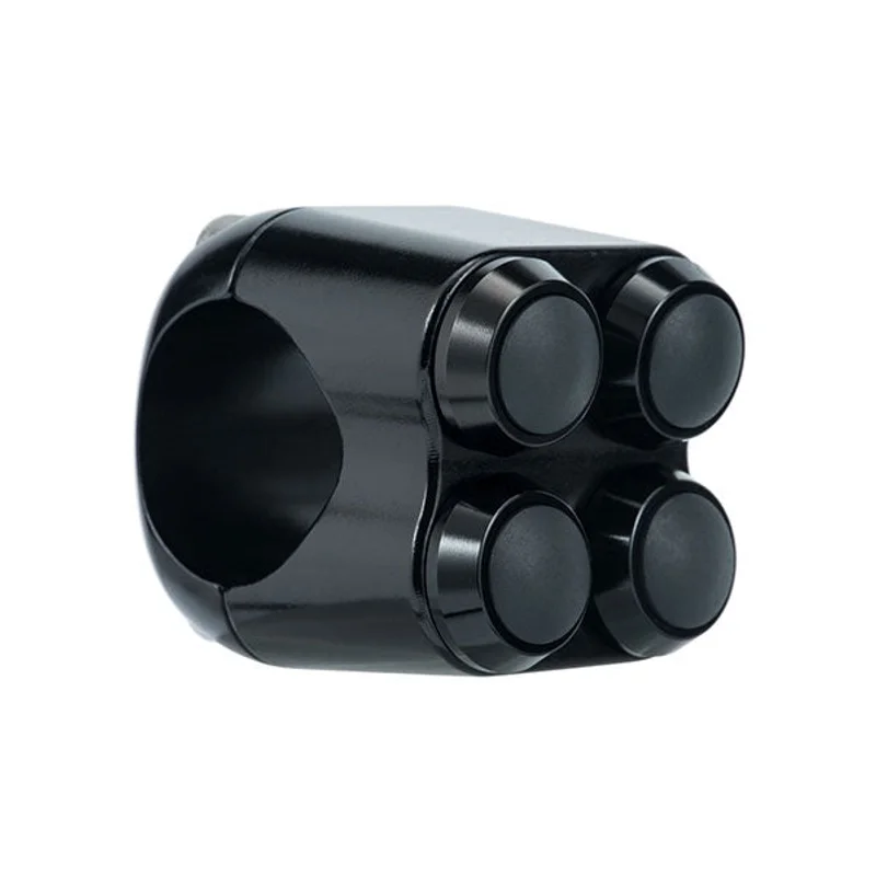 Handlebar Momentary Switch - Four Button - 25mm (1") / Black